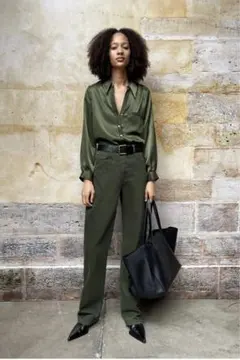 【新品、未使用タグ付き】ZARA ハイライズデニムパンツ 38