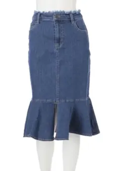 ★dazzlin ミドル丈マーメイドデニムスカート 美品