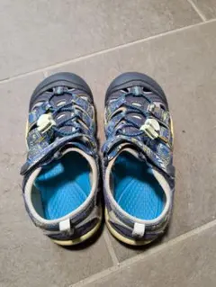 KEEN サンダル キッズ ブルー系 20cm