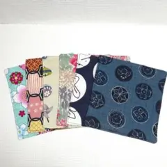 和柄(6種)⑬☆ハンドメイド☆コースター☆6枚セット