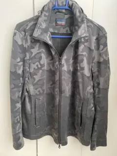 （他サイトにも出品開始）美品　グレー迷彩 フルジップジャケット