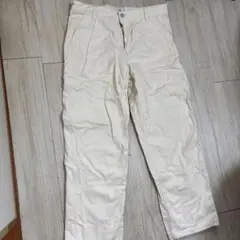 H&M ホワイト ワークパンツ 汚れあり　メンズLサイズ