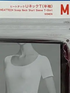 ユニクロ ヒートテック UネックT (半袖) レディース ブラック M