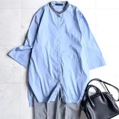 近年極美品✨ファビアナフィリッピ ストライプ ボウタイシャツ M相当 