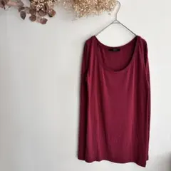 AZUL bymoussy 長袖Tシャツ ロンT ボルドー 秋冬