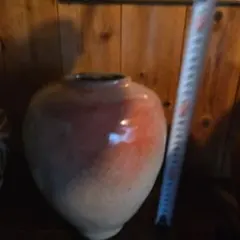 赤青グラデーションの花瓶