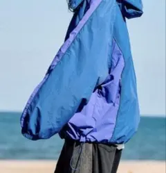 ニコアンドbewithMMisayoPrinceプリンス配色ブルゾンブルー新品