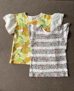 ユニクロ他Tシャツカットソー130 ２枚セット