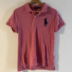 ポロラルフローレン ポロシャツ ピンク ビッグポニー M SKINNY FIT