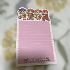 ミニモニ メモ帳 ピンク　７枚