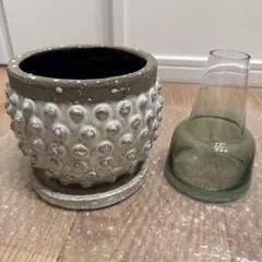 【未使用】ダルトン DULTON バブルポット S（受け皿付き）植木鉢のサムネイル
