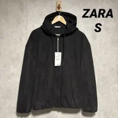 ZARA ザラ フェイクスエードフードジャケット S