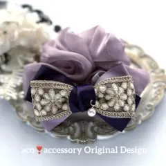 jgt 様お取引中⭐3981⭐❣️大人可愛い❣️高見え✨インド刺繍リボンシュシュ❣️