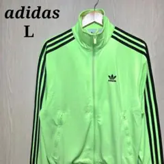 アディダスオリジナルス　トラックジャケット L　蛍光黄緑色　ファイヤーバード