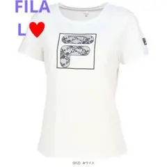 フィラ ウェア　レディース　 グラフィックTシャツ EL0064　L　ホワイト