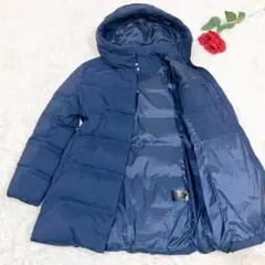 未使用級美品✨　ユニクロ　ダウンコート　ダウンジャケット　ネイビー　ロング