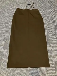 ⭐︎まる様専用【新品】UNIQLO ドライスエットナローマキシスカート　黒ブラック