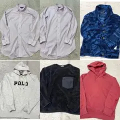 良品　メンズトップスまとめ4点　POLO ユニクロ エンジニアードガーメンツなど