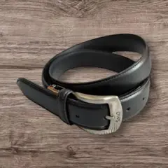 【300円値下げしました】CHAPS レザー ベルト ブラック