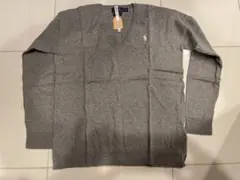 ポロ・ラルフローレン グレー Vネックセーター