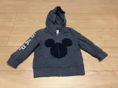 ミッキーマウス フード付きトレーナー gap ディズニー　ネイビー