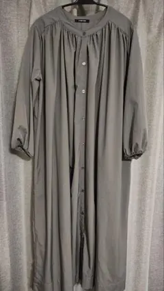 AS KNOW AS PINKY 長袖シャツワンピース 長め