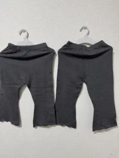 4点セット　tete a tete グレー ホワイト　ニットレギンス 90 95