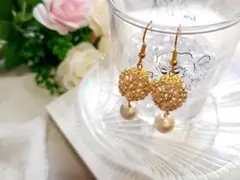 ハンドメイドアクセサリー　ハンドメイドピアス　ビーズピアス　ビーズアクセサリー