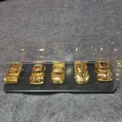 金色ミニカー5台セット