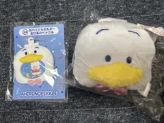 サンリオ はぴだんぶい 当りくじ ペックル フェイスマスコット 缶バッジ&ホルダ