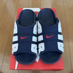27ネイビー NIKE エアモアアップテンポ サンダル - メルカリ