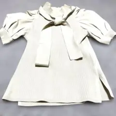 Mystrada ベージュ　ボウタイ トップス