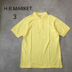 H.R.MARKET ハリウッドランチマーケット ポロシャツ H刺繍 黄色 3のサムネイル