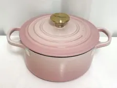 ルクルーゼ ココットロンド 20cm ピンク 鍋 両手鍋 ホーロー - メルカリ