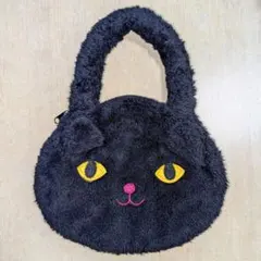 ❥耳付きふわふわ黒猫バッグ❥小さめ❥17cm✕20cm❥新品❥