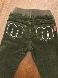 コーデュロイ長ズボン ダークグリーン