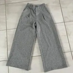 キッズ　ZARA ストライプ柄 ワイドパンツ サイズ6