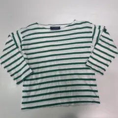 お値下げ　SAINT JAMES ストライプ 薄手長袖カットソー　緑