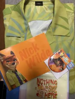 ズートピア　Happyくじ　B賞　アロハシャツ　フリーサイズ　おまけ付き