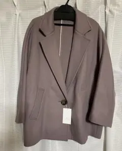 美品 婦人服 グンゼ ジャケット コート 新毛100％ 高級 ベージュ 日本