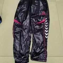 Hummel ピステパンツ ブラック/ピンク 破れありのサムネイル