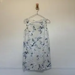 MERCURYDUO（マーキュリーデュオ）ペイントフラワーノースリーブワンピース