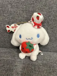 シナモロール サクマ いちごみるく マスコットキーホルダー