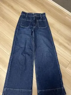H＆M ワイドハイデニム 36 ブルー