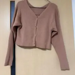 GRL ショート丈カーディガンXキャミソールニットアンサンブル　dr404