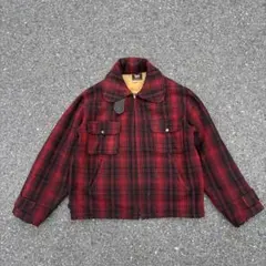⭐︎レア・美品⭐︎woolrich ブルゾン　ツイード　ビンテージ 90s woolrich USA製 ボアフリースハージップジャケット トナカイ柄