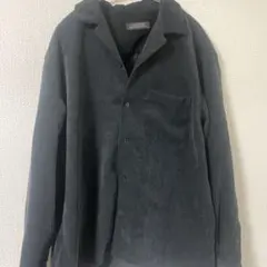 ナノユニバース　シャツ　コーデュロイ　ブラック　ネイビー