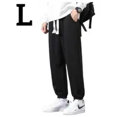 裏起毛パンツ L ズボン メンズ ロングパンツ 保温 ブラック 黒