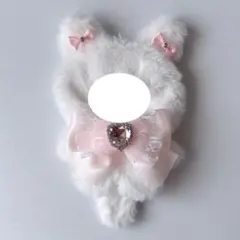 しろねこちゃん ピンク ぬい服 10cm にじぱぺっとのサムネイル