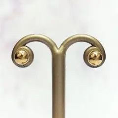 5mm珠 K18 丸玉 ピアス スタッド シンプル ユニセックス